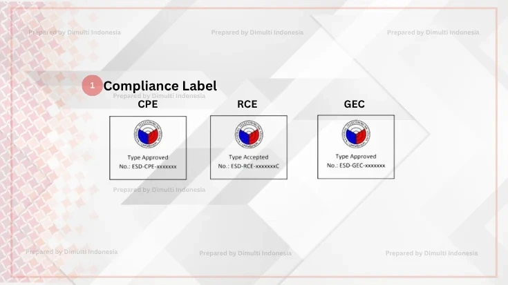 Label of Philippines Type Approval