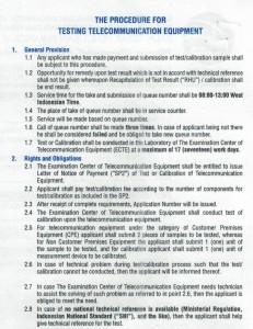 New Testing Procedure in SDPPI Lab