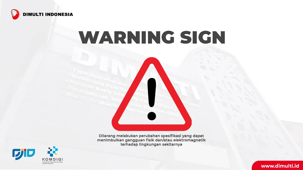 DJID POSTEL Approval - Warning Sign Format